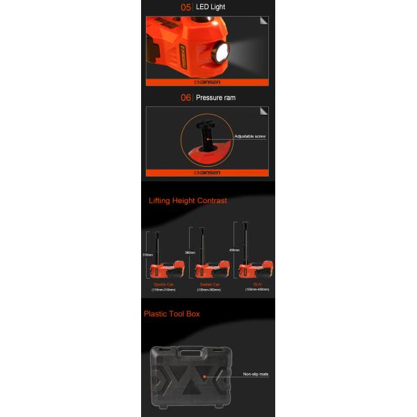 3 Ton 5 Ton Multifunctional Hydraulic Floor Jack With Air Compressor Black