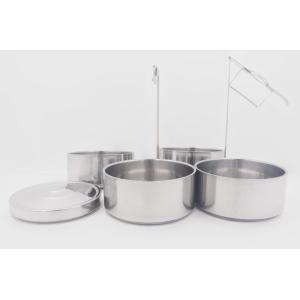 18cm Take away stainless steel food container 2 /3/4/5 Layers lunch box with handle