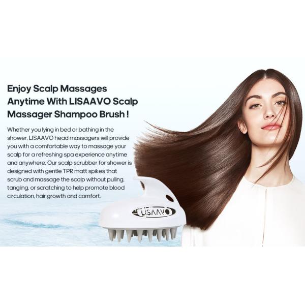 Interchangeable Scalp Massager Brush Soft / Moderate / Hard Scalp Massage Hair Wash