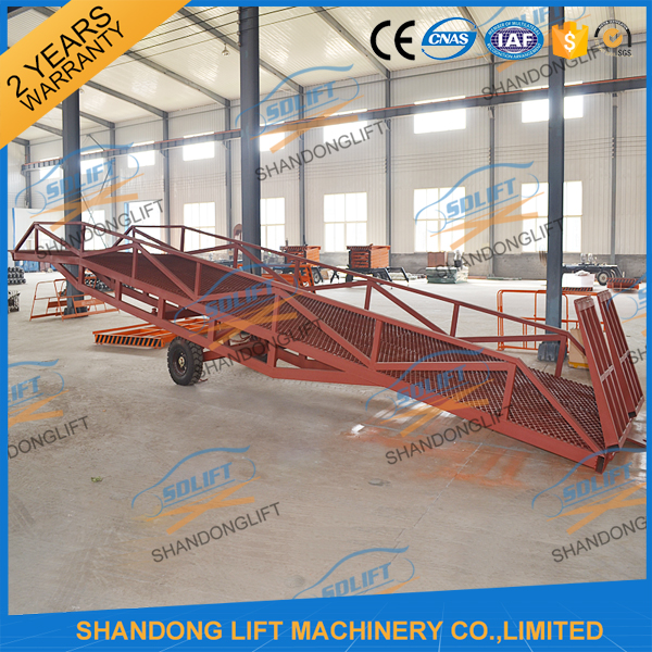 8T Container Loading Ramps / Industrial Loading Ramps 0.9m - 1.8m Lifting height