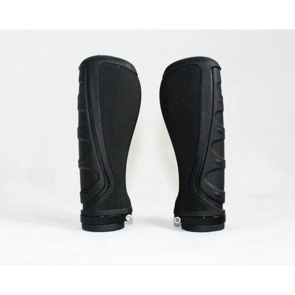 New Design Ergonomic Bicylce MTB High Quanlity Rubber&Alloy Lock Grips Components Bar End Handlebars Push On Soft Grips