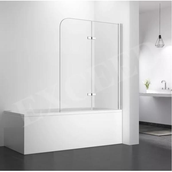 OEM ODM Tempered Glass Shower Enclosure Hinged Folding Bathtub Screen
