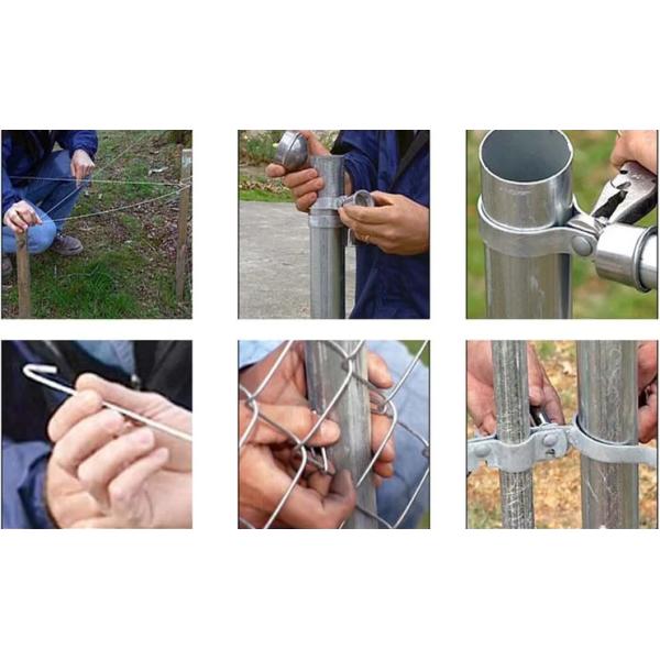 8 Guage Galvanized Chain Link Fence Diamond Fence For Playground