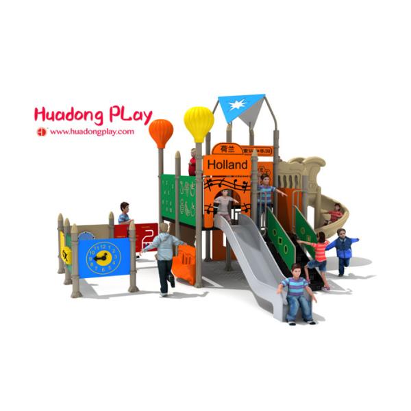 Commercial Garden Play Equipment , Preschool Outdoor Play Equipment With Musical Panels
