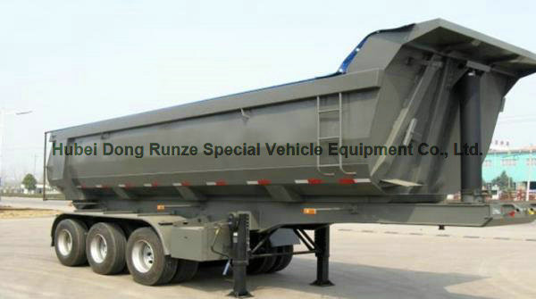 3 Axle U Shape Dump Semi Trailer Tipper Semi Trailer 30 ton U Type Hydraulic 24 CBM