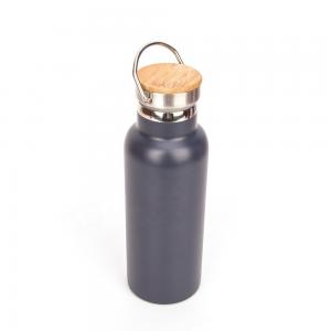 China 500ml 17oz Personalised Insulated Water Bottle Grey Powder Coating 7.8*23cm Size on sale