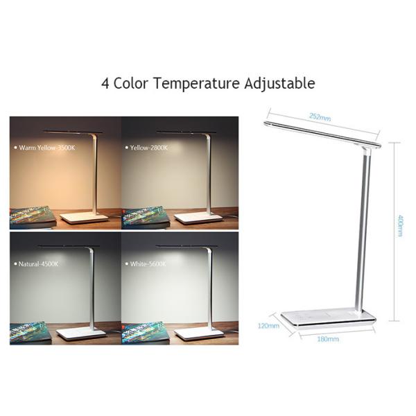 2 In1 Brightness Adjustable 5W QI Wireless Charging Pad