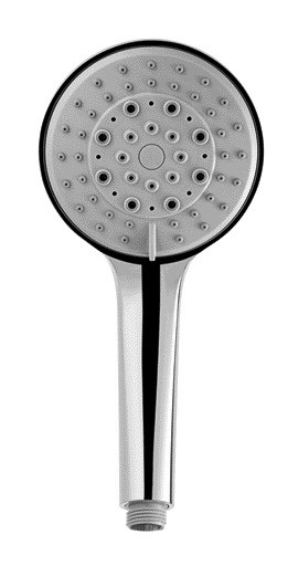 Five Function Bathroom Shower Spare Parts Handset Shower Head Chrome POM Inside