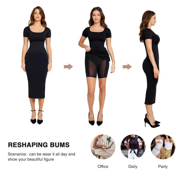 Women's Sustainable Faja Curved Girdles Shapewear for Medium Tummy and Thigh Slimmer