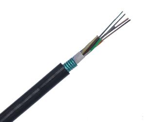 Quality GYTS High Density Fiber Optical Cable , Loose Tube Stranded Cable With Steel Tape wholesale