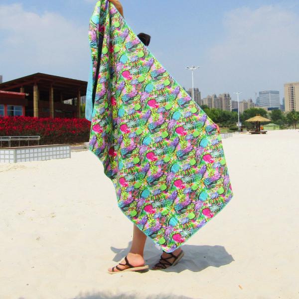 Large Personalized Microfiber Custom Printed Sand Free Beach Towel