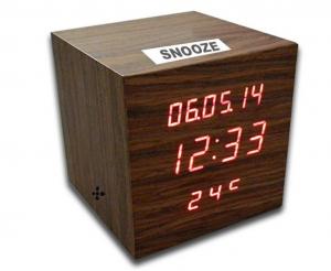 Quality Digital LED Wooden Clock with Calendar, Radio, Bluetooth and Loudspeaker wholesale