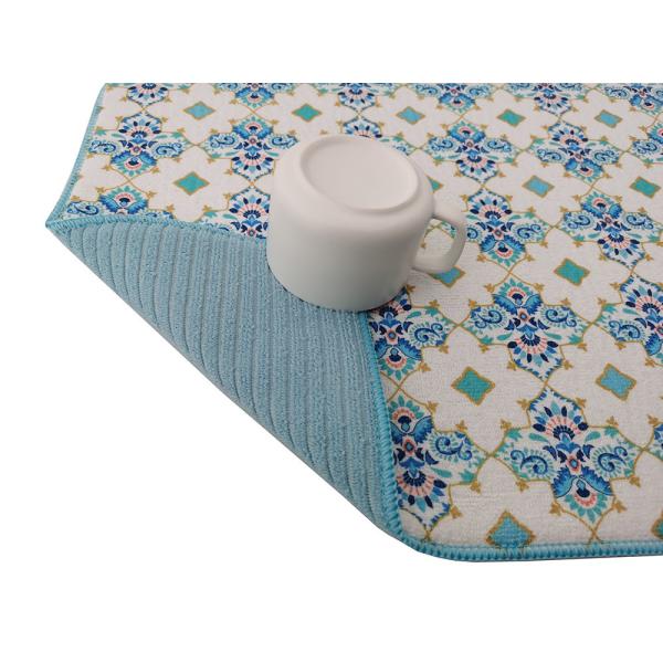 Dish Drying Mat Kitchen Sink Drainer Microfiber Cushion Pad Tableware Absorbent Kitchen