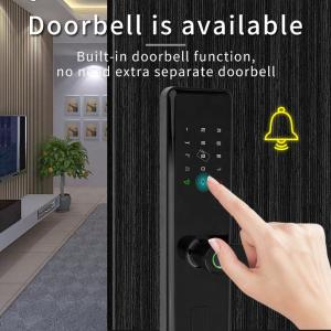 Fingerprint Touch Smart Door Lock Tuya App Control Unique Chip Encryption