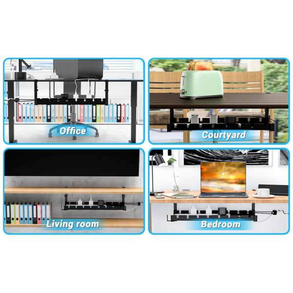 ISO ROHS Certificate Metal Cable Tray for Desk Cable Management without Drilling