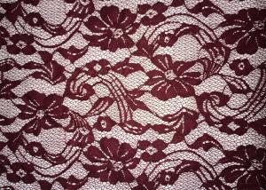 China Beauty Chemical Lace Fabric / Cupion Lace Fabric With Polyester / Cotton Material on sale