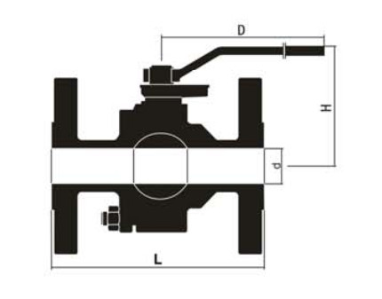 304SS Natural Gas Pipeline Valves 3 Inch API 608 With ASME B16.5 Flange