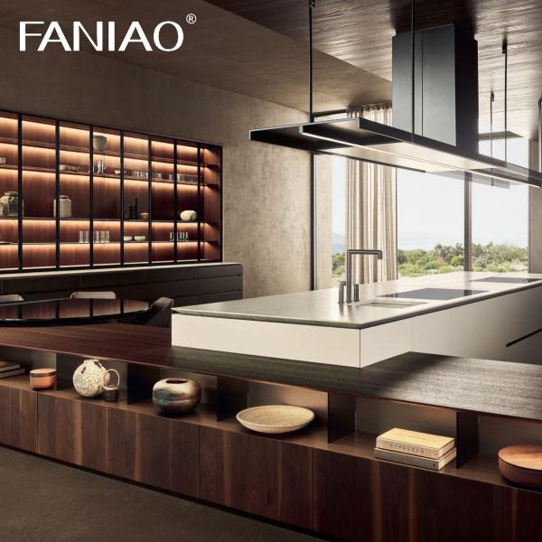 Smart Modern Style Customize Cabinet Melamine Kitchen Cabinet For Villa Project