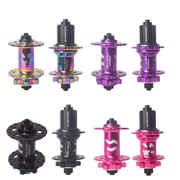 700C RUJIXU Carbon Fiber 46MM Rim Five Perrin Disc Brake 24H Super Loud HUB Road Disc Brake Wheel Set for End Road Bikes