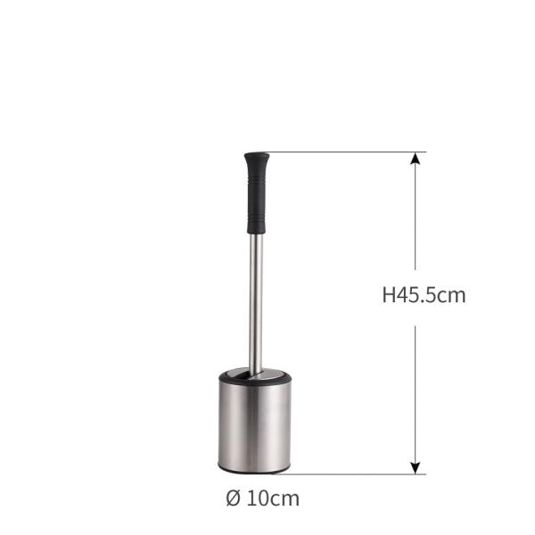 Hygiene Cleaning Single Stainless Steel Toilet Brush Customized