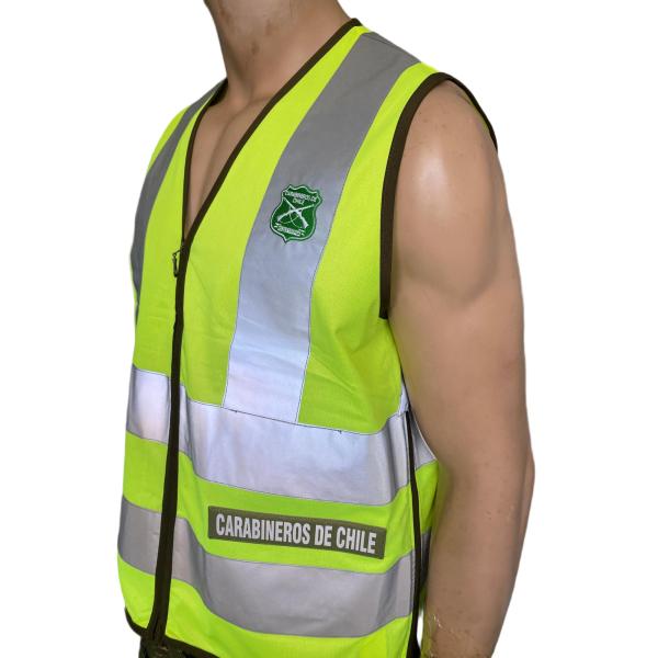 Yellow Safety Vest With High Visibility Reflective Strips Tactical Vest