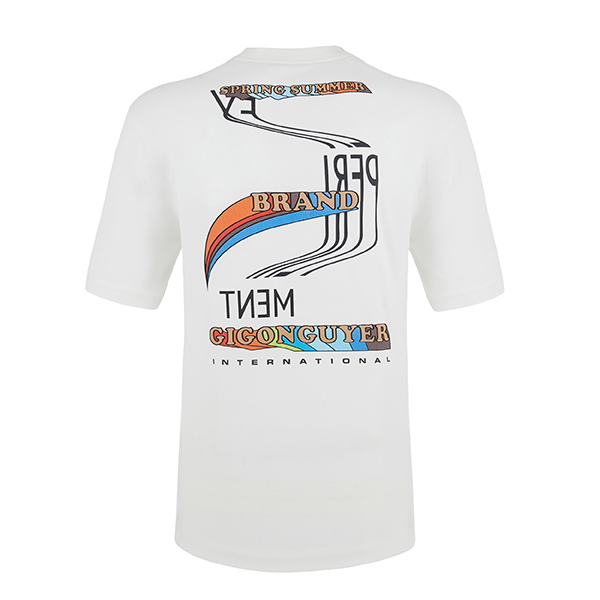 Custom Design Color Round Neck White T Shirt Cotton For Man Men ODM OEM Puff DTG Printing