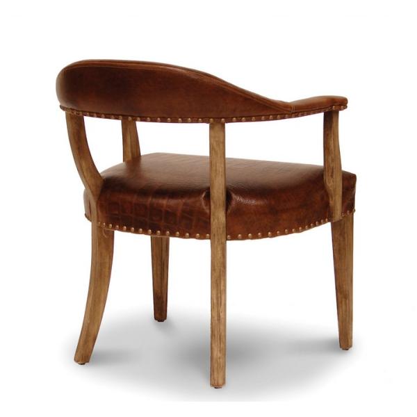 Wholesale event furniture wooden dining chair leather upholstered chair with nails event rental restaurant chair