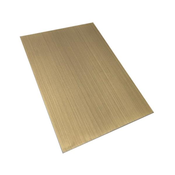Brushed Titanium Stainless Steel Color Plate Sheet 0.15 mm 201