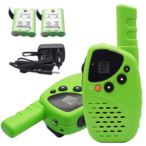 Long Range Rechargeable 0.5W Outdoor Walkie Talkie For Family Hiking