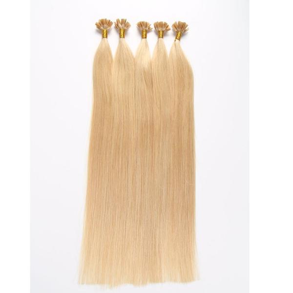 10-30 Inches Blonde Color Double Drawn Brazilian Hair U Tip Hair Extension