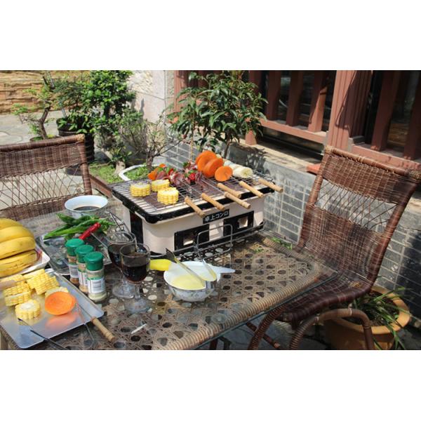 Outdoor Teppanyak restaurant equipment bbq korean tabletop ceramic bbq grill
