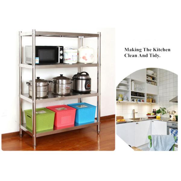 Collapsible Stainless Steel Display Racks / Storage Supermarket Heavy Duty Industrial Shelving