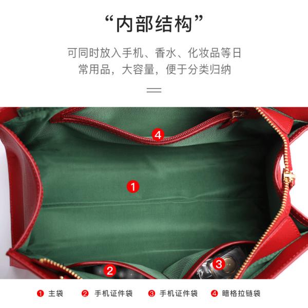 Custom Genuine Leather Ladies Tote Women Handbag