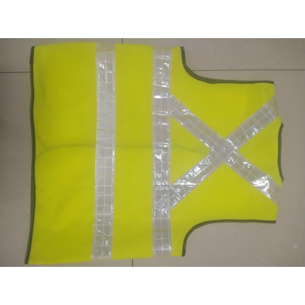 Velcro Type Polyester Safety Vest 60g-120g Green Hi Vis Vest