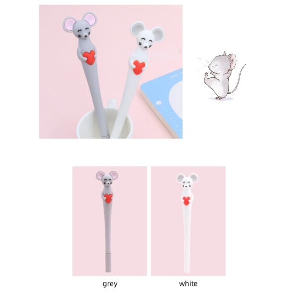 Creative Cartoon Little Mouse Silicone Gel Pen 0.5mm Needle Tube Neutral Pen