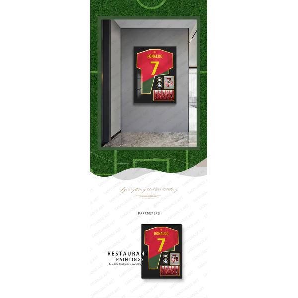 Ronaldo Collection Modern Glass Crystal 3D Wall Painting for Bedroom or Bedside Decor