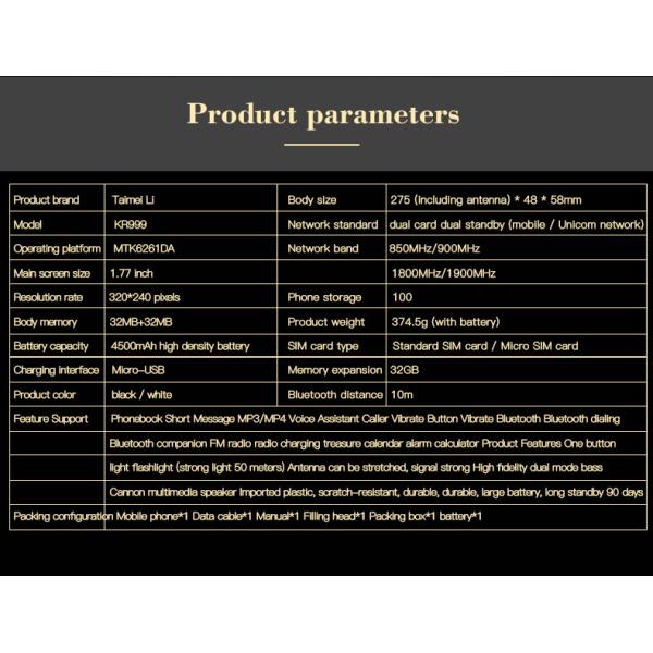 Southeast Asia 4G Cell Phone Dual Sim Loud Speaker FM radio Mp3 Shockproof Big Bar Keyboard KR999