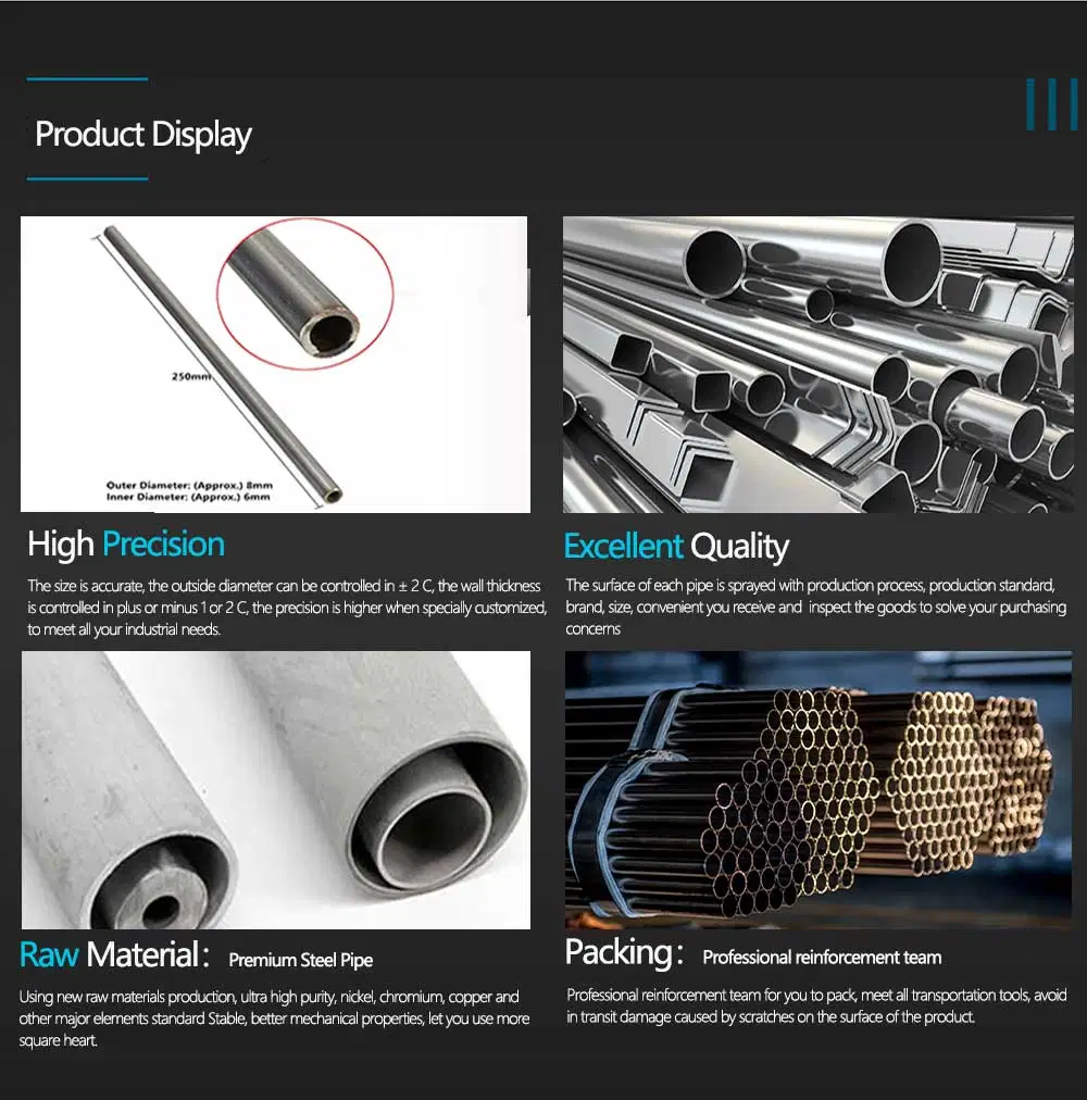 Corrosion Resistance Stainless Steel Tube Pipe 304l 316l 201 316 317