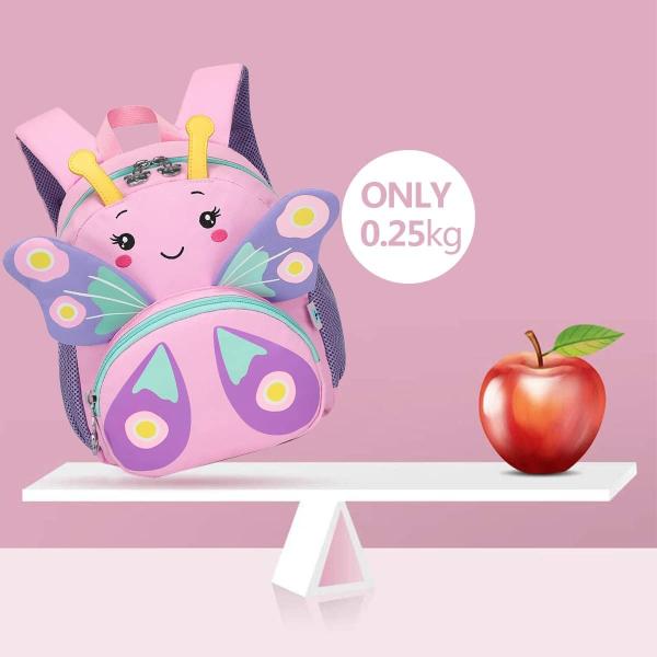 Lighweight Durable Kids Toddler Backpack Girls 3D Cartoon School Daycare Nursary Travel Bags