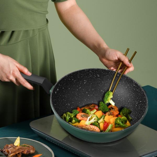 Hot Selling 3 Piece Nonstick Cooking Cookware Sets Nonstick Aluminum Kitchen Ware Milk Pot Frying Pan Cooking Pot Set