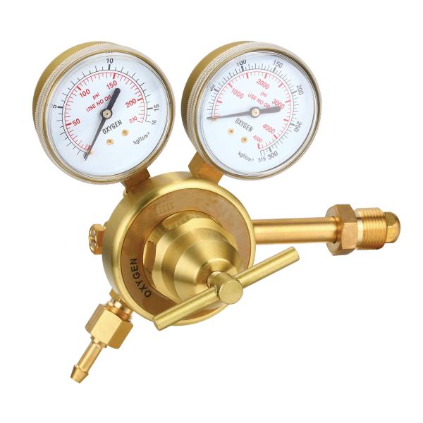 Heavy Duty CO2 Argon Gas Pressure Regulator With Meter For Welding And Cutting Industry
