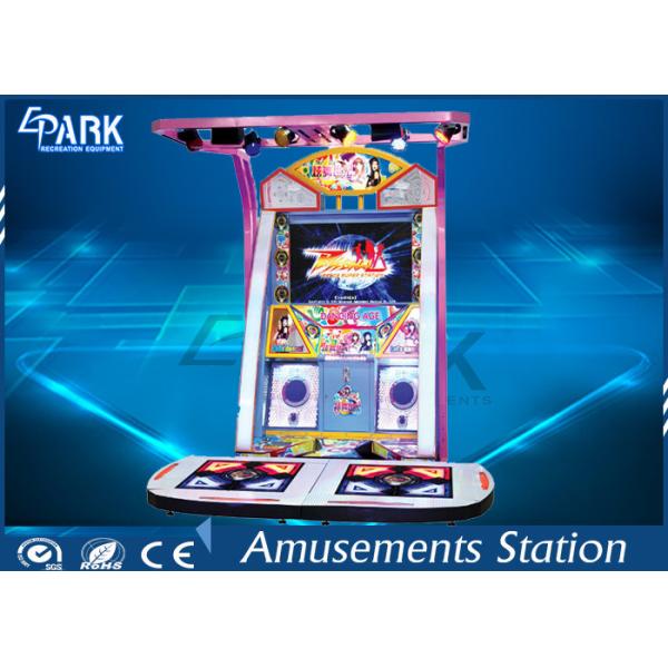 Commercial Dance Hero Arcade Dance Machine Easy Operated With Flash Light