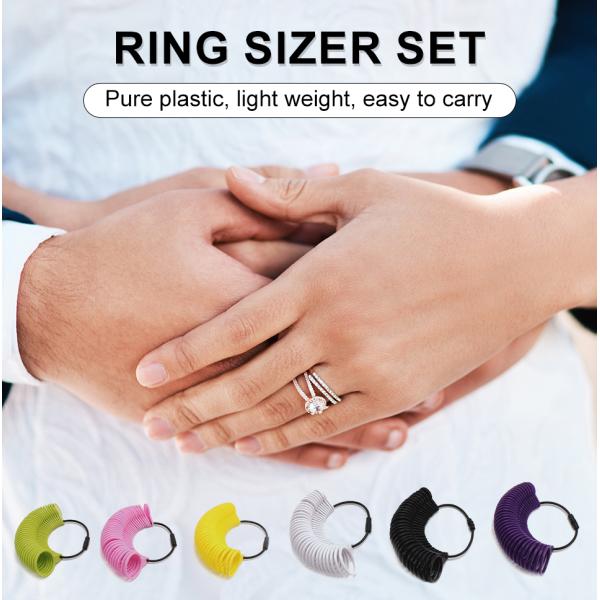 US/UK/HK size Jewelry Accessories Tools Plastic Ring Finger Gauge