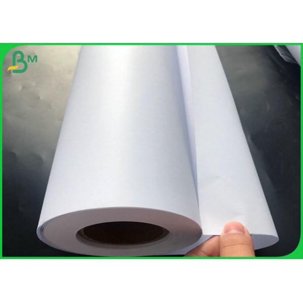 Uncoated 24 Inch 36 Inch Plotter Paper , 70gsm 80gsm Plotter Paper For Garment