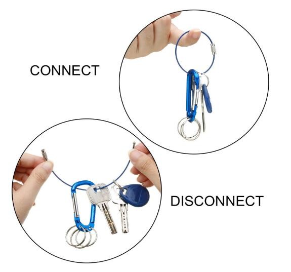 Multifunction Keychain Clip Hook Spring Snap Hook Rings For Outdoor Carab
