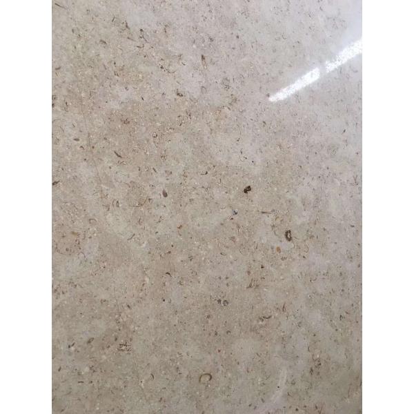 Beige Color Sinai Pearl Polished Marble Slabs , Big Marble Slab Stone High Density