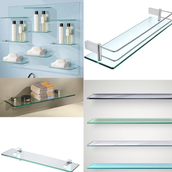 Clear Tempered Glass Shelf Custom Size 6mm 8mm 10mm 12mm Tempered Glass Corner Shelves Toughened Glass Shelf For Refrigerator