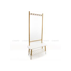 Quality 6 Hooks Coat Rack With Shoe Bench wholesale