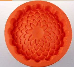 Quality round shape silicone cake pans ,silicone baking pans , flower shape silicone pizza pan wholesale