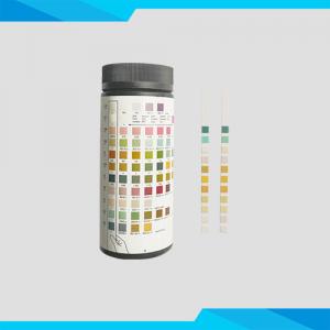 China 1-14 Parameter Urine Test Solution , Urinalysis Reagent Strips Biochemical Assay on sale